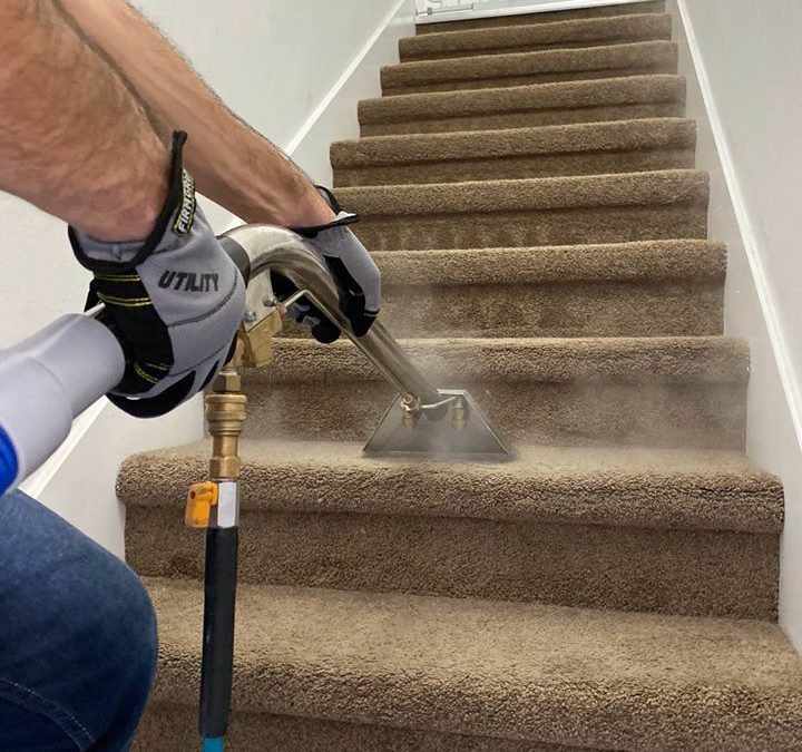 stairs steam cleaning